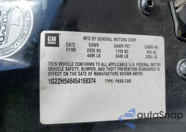 1G2ZH548454158374: 42241745