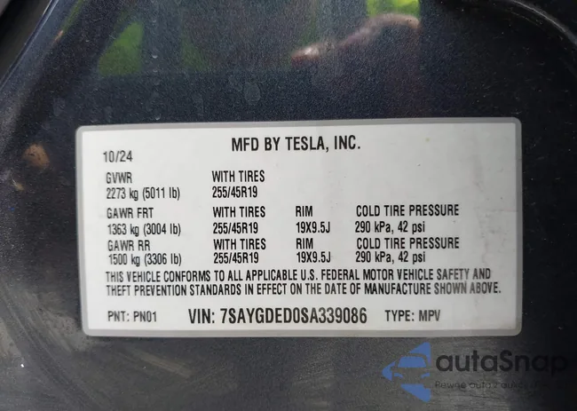 7SAYGDED0SA339086: 42241764