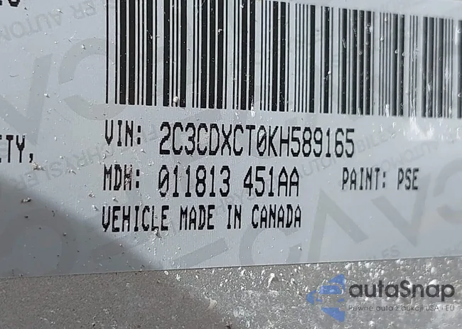 2C3CDXCT0KH589165: 42241834