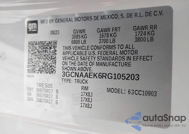 3GCNAAEK6RG105203: 42241133