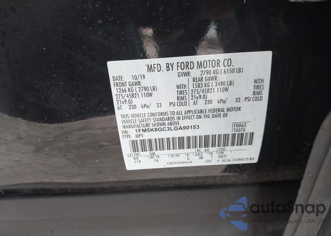 1FM5K8GC3LGA90153: 42241134