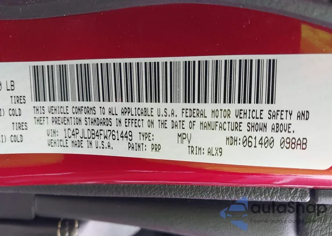 1C4PJLDB4FW761449: 42241153