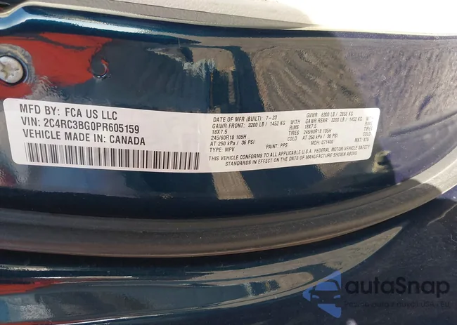 2C4RC3BG0PR605159: 42241175