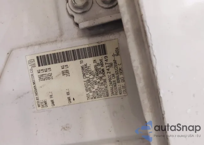 1N4AL2AP6CC241749: 42241188