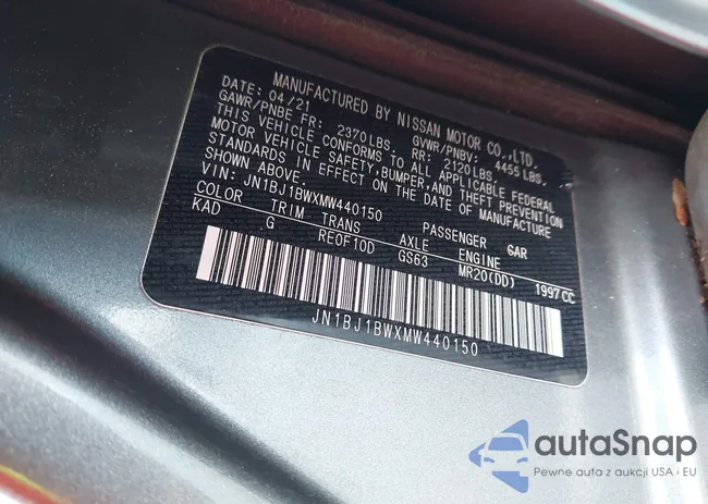 JN1BJ1BWXMW440150: 42242447