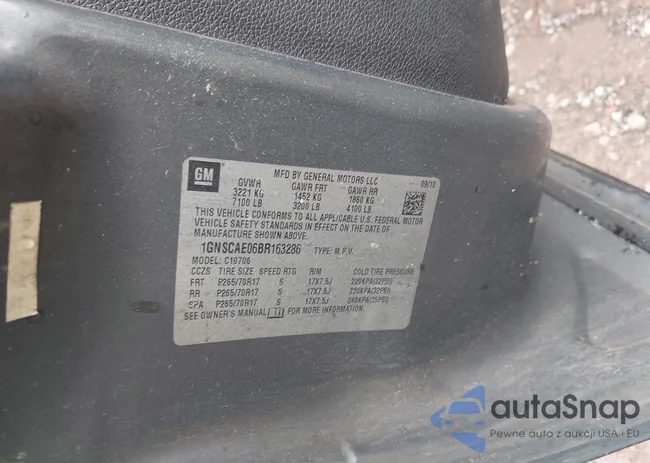 1GNSCAE06BR163286: 42242451