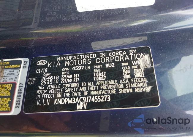 KNDPM3AC9J7455273: 42242511