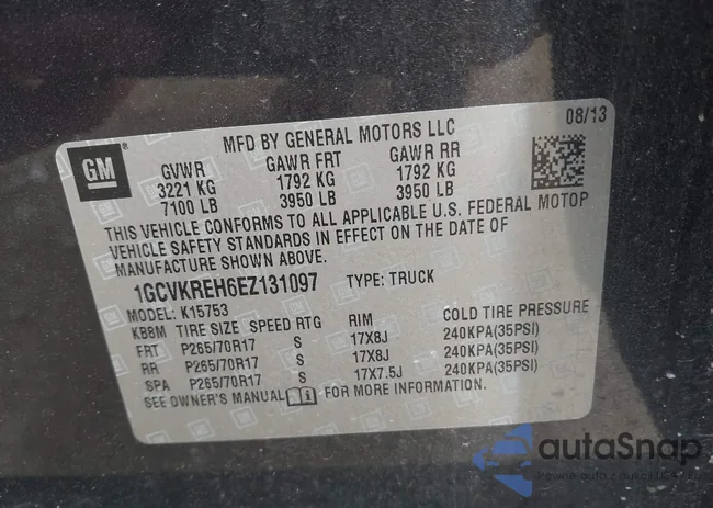 1GCVKREH6EZ131097: 42242534