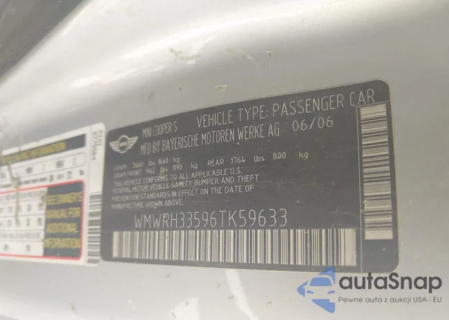 WMWRH33596TK59633: 42242545