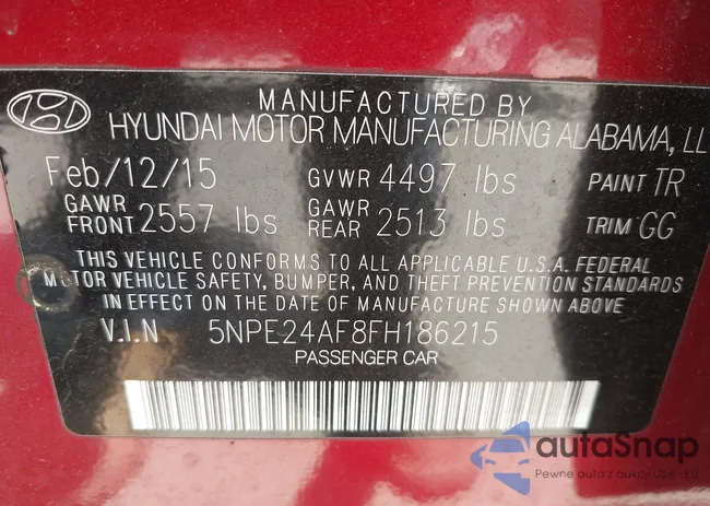 5NPE24AF8FH186215: 42242647