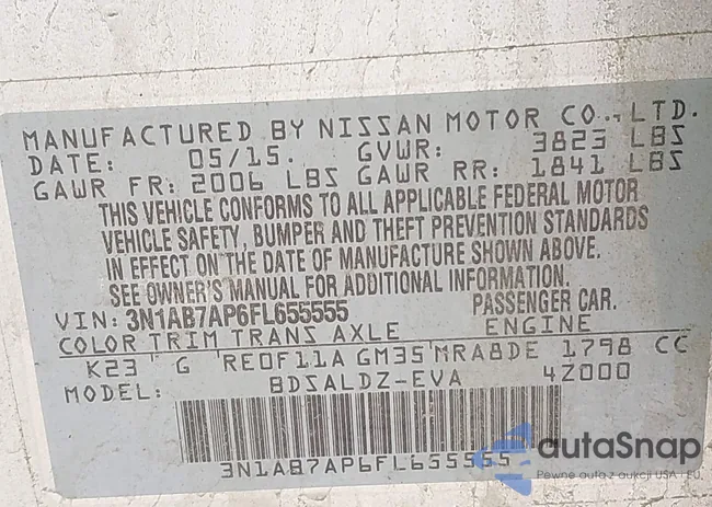 3N1AB7AP6FL655555: 42242697