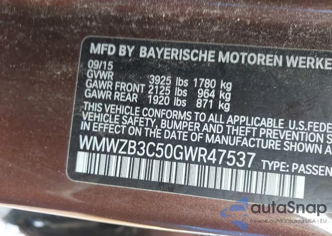 WMWZB3C50GWR47537: 42242795