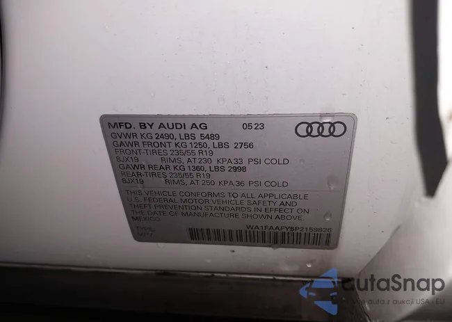 WA1FAAFY5P2159826: 42242280