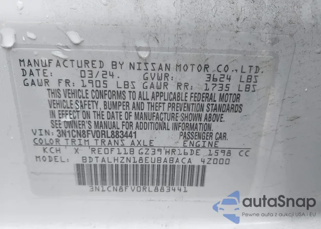 3N1CN8FV0RL883441: 42243683