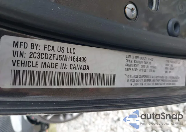 2C3CDZFJ5NH164499: 42243721