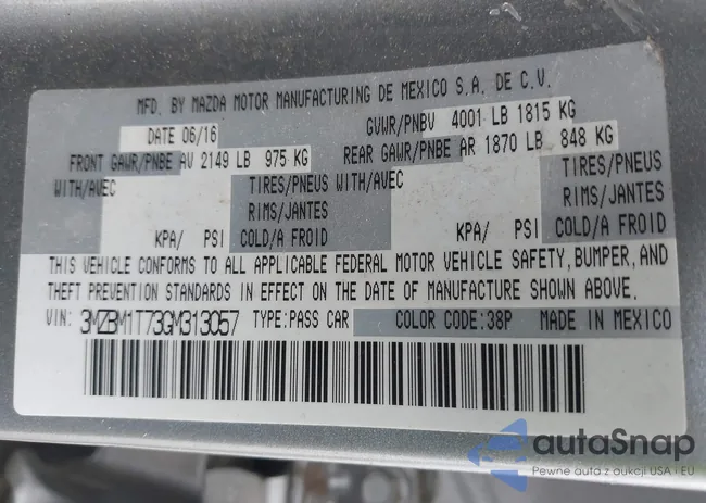 3MZBM1T73GM313057: 42243747