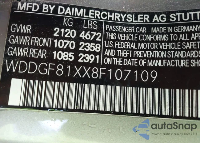 WDDGF81XX8F107109: 42243757