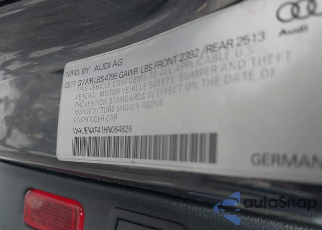 WAUENAF41HN064826: 42243829