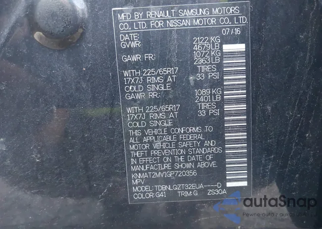 KNMAT2MV1GP720356: 42243915