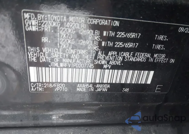 JTMLWRFV1PD207745: 42242954