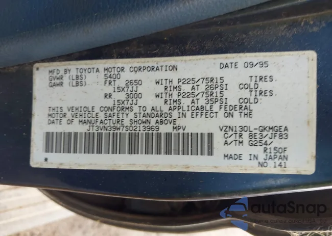 JT3VN39W7S0213969: 42243201