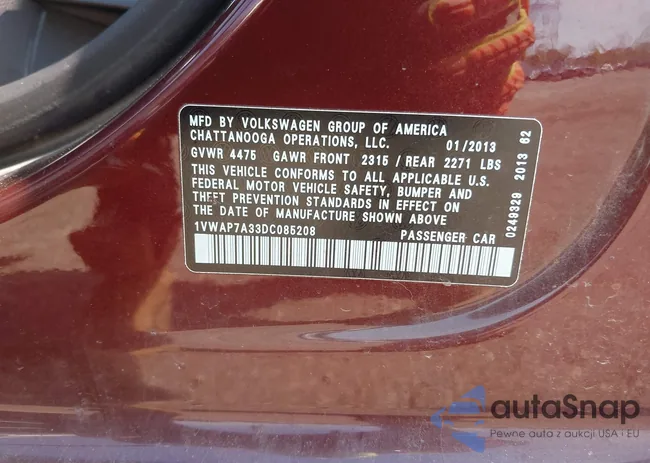 1VWAP7A33DC085208: 42244409