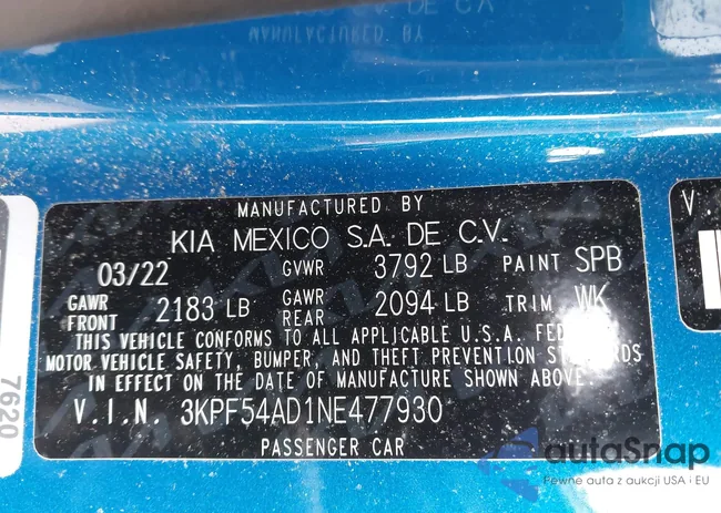 3KPF54AD1NE477930: 42244491