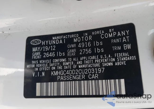 KMHGC4DD2CU203197: 42244539