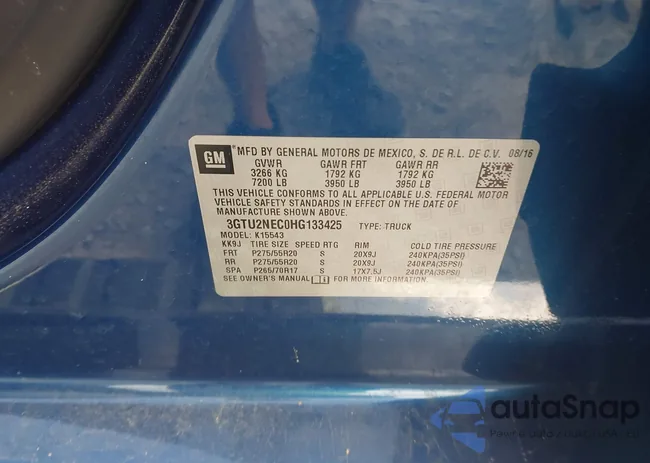 3GTU2NEC0HG133425: 42244648