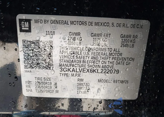 3GKALVEX6KL222079: 42244713