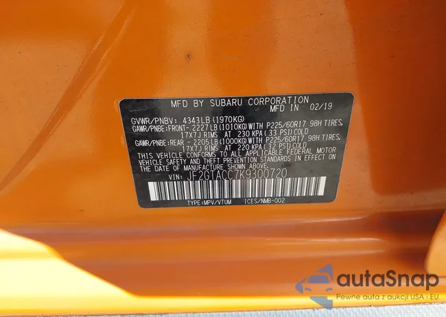 JF2GTACC7K9300720: 42244793