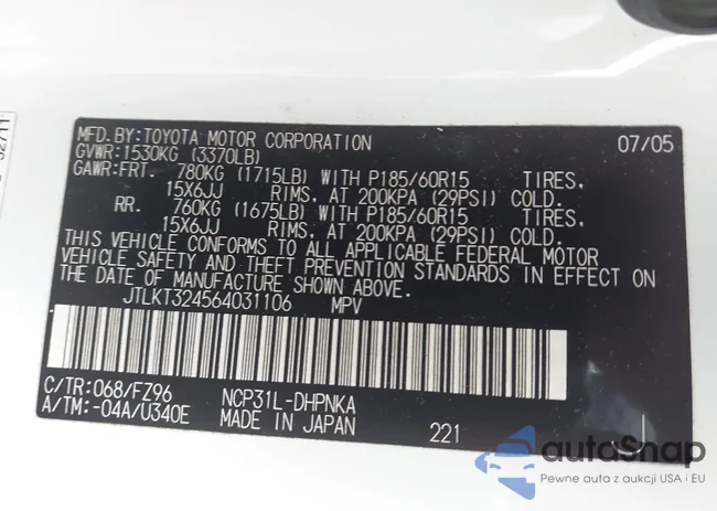 JTLKT324564031106: 42243980