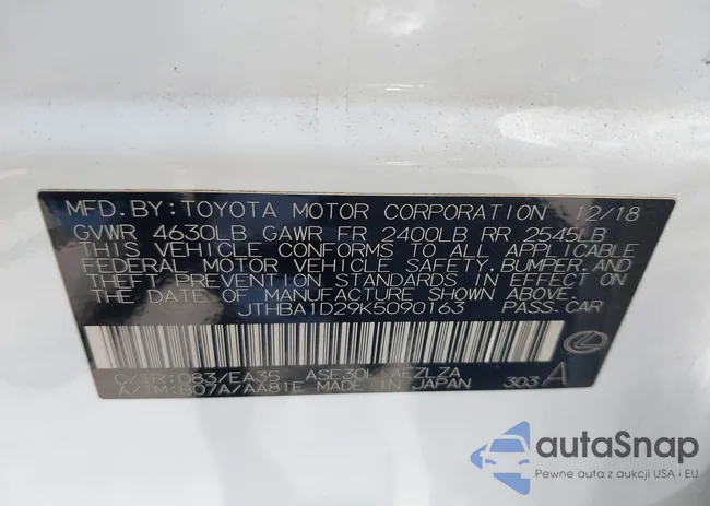 JTHBA1D29K5090163: 42244215