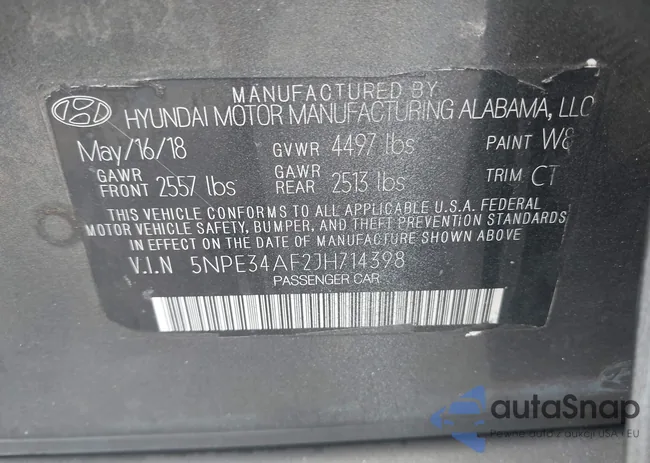 5NPE34AF2JH714398: 42245494