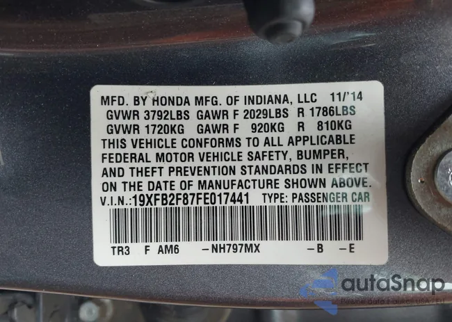 19XFB2F87FE017441: 42245734