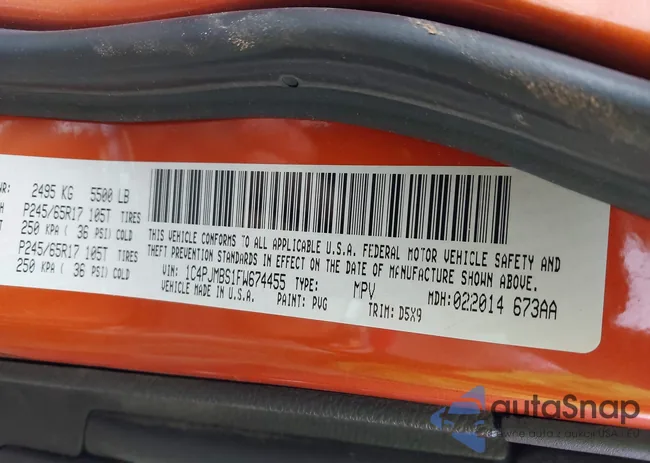 1C4PJMBS1FW674455: 42245138