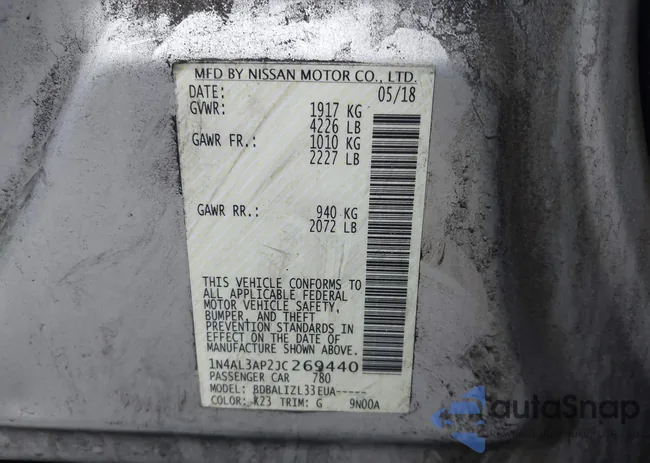 1N4AL3AP2JC269440: 42246701