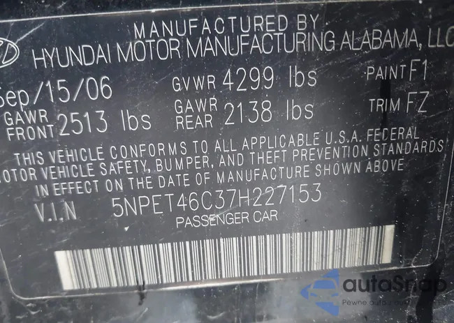 5NPET46C37H227153: 42246730