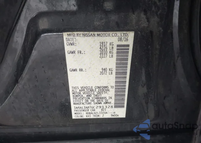 1N4AL3AP7GC291328: 42246873