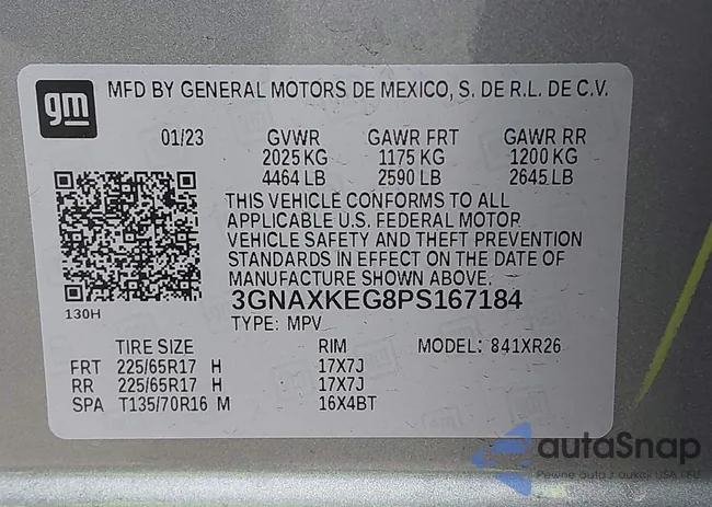 3GNAXKEG8PS167184: 42246900