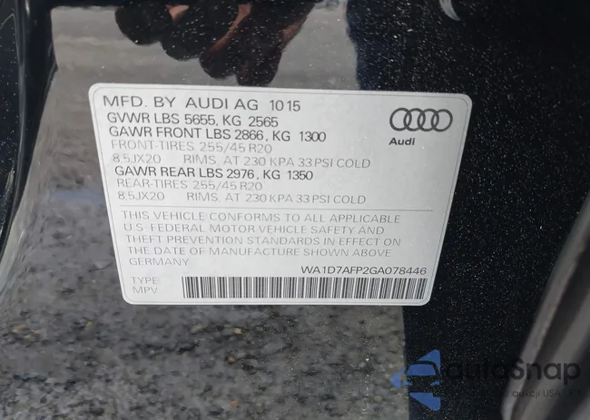 WA1D7AFP2GA078446: 42246286