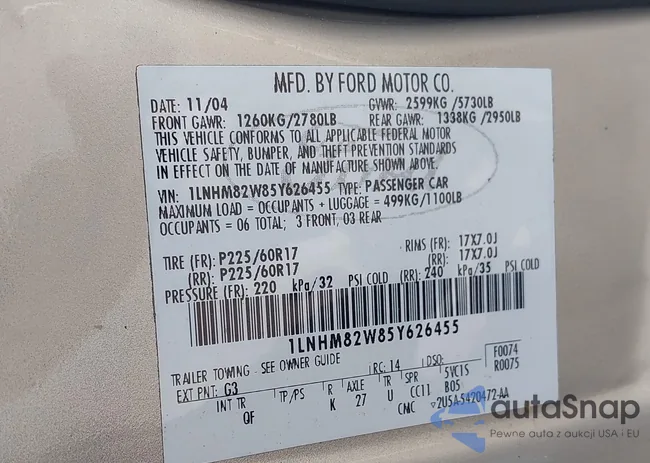 1LNHM82W85Y626455: 42247571