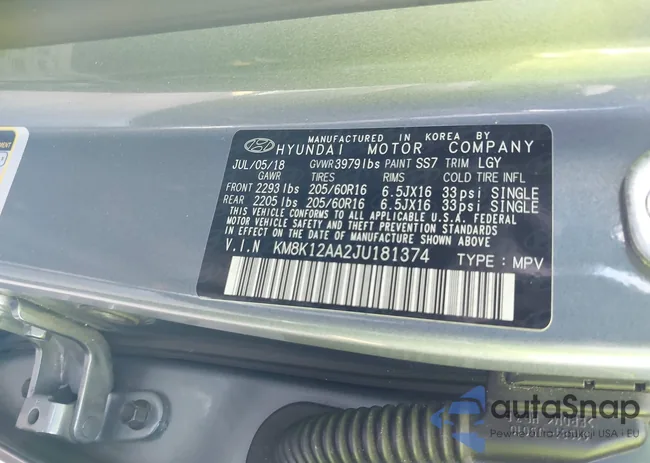 KM8K12AA2JU181374: 42247733