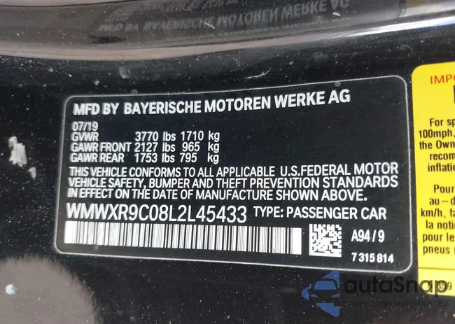 WMWXR9C08L2L45433: 42247110