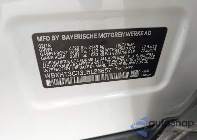 WBXHT3C33J5L26657: 42247148