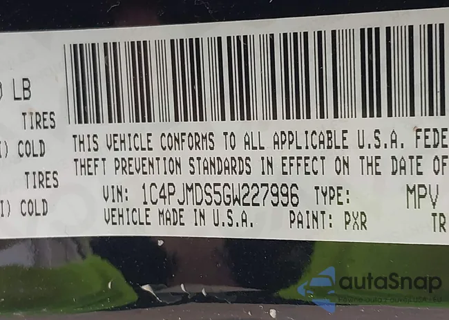 1C4PJMDS5GW227996: 42248382