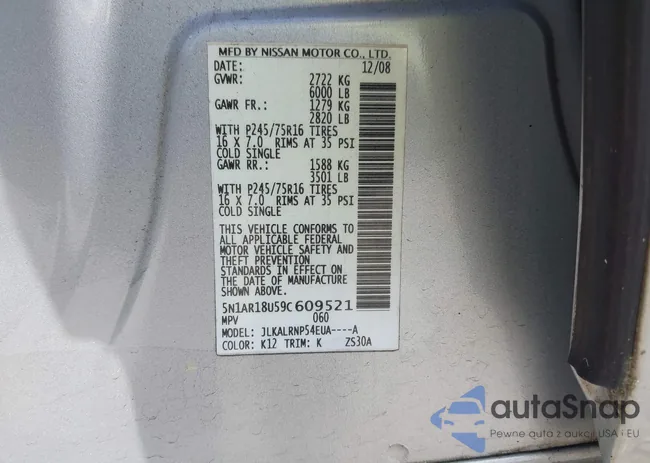 5N1AR18U59C609521: 42248434