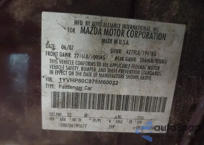 1YVHP80C875M60022: 42248506