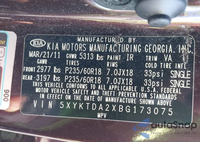 5XYKTDA2XBG173075: 42248860