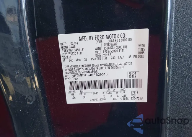 1FTMF1ET4EFB29310: 42248885